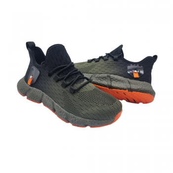  Pantofi Casual Sport Pablo Negru Verde Cod 3004