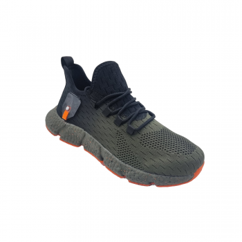  Pantofi Casual Sport Pablo Negru Verde Cod 3004