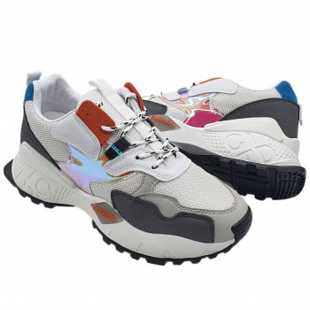 Pantofi Casual Trend Alb Negru Cod 3020