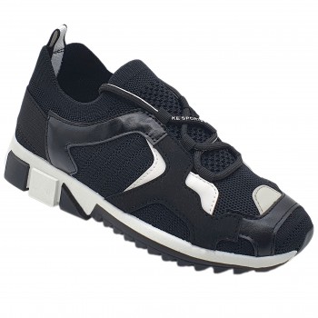 Pantofi Princess Sport Negru Alb Cod 3018