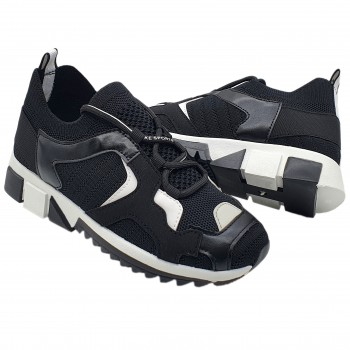 Pantofi Princess Sport Negru Alb Cod 3018