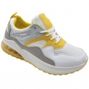 Pantofi Sport Sente Alb Galben Cod 3007 - Pantofi sport-oferit de denyonline.ro