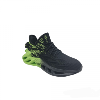 Pantofi Sport Bryant Negru Verde Cod 5562 Pantofi Sport Bryant Negru Verde Cod 5562