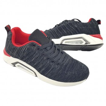 Pantofi  Sport Barbatesti Anotimp Negru-Rosu Cod 2030