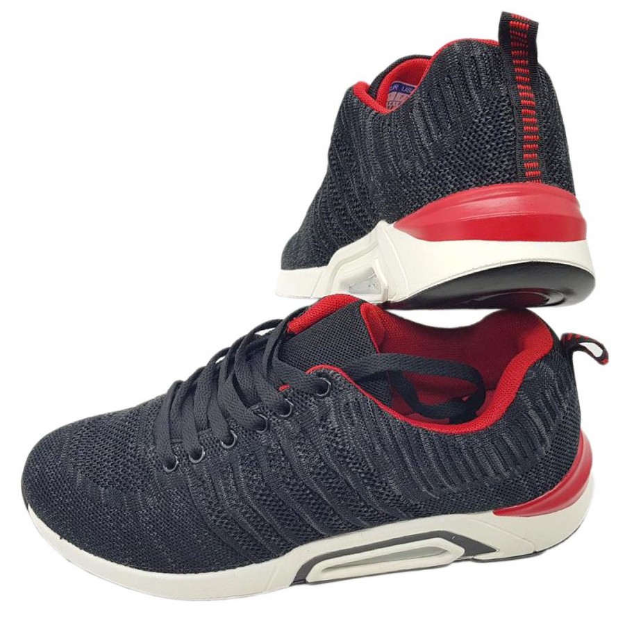 Pantofi Sport Barbatesti Anotimp Negru-Rosu Cod 2030 - Oferta 1+1 Gratis-oferit de denyonline.ro Pantofi Sport Barbatesti Anotimp Negru-Rosu Cod 2030 - Oferta 1+1 Gratis-oferit de denyonline.ro