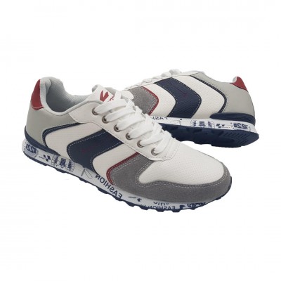 Pantofi Barbatesti Runn Casual Alb  Cod 1045