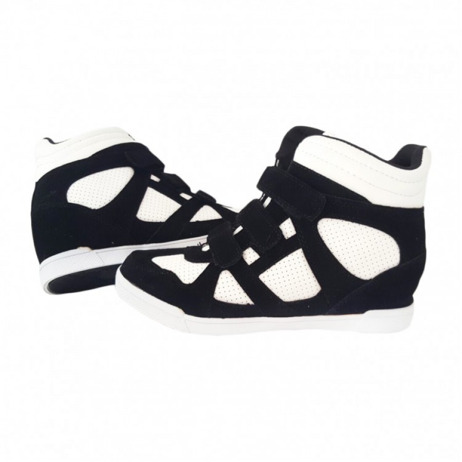 Ghete byoo1d camel white-Black Platforma Cod 89 - Ghete-oferit de denyonline.ro